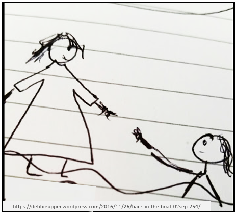 back in the boat meme with web